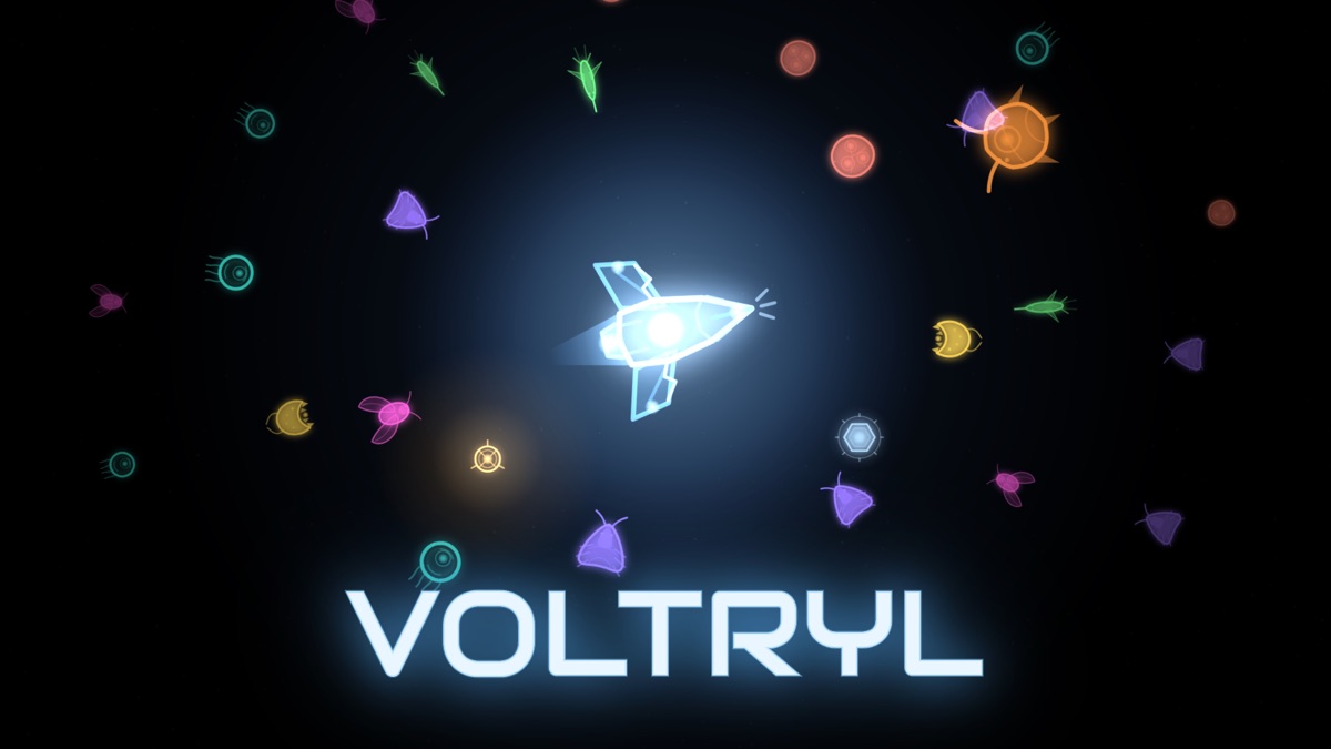 Voltryl — You fly the last arc-reactor through an ink-black world — and your light is something you spend.